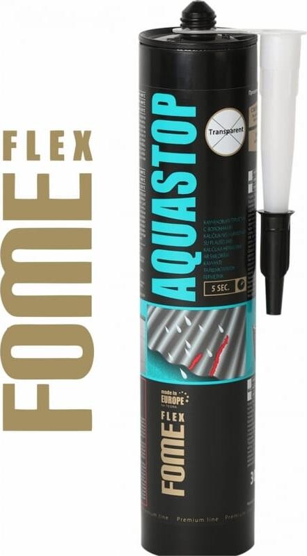 Герметик кровельный каучуковый прозрачный Fome Flex Aquastop