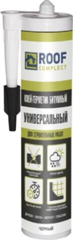 Битумный универсальный клей-герметик Roof Complect черный