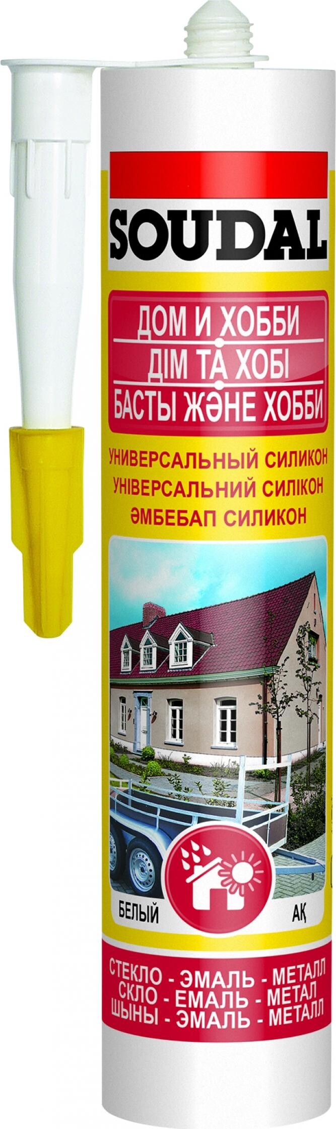 Универсальный силикон SOUDAL бесцветный